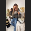 Stylowa kurtka puchowa czekolada & jeans